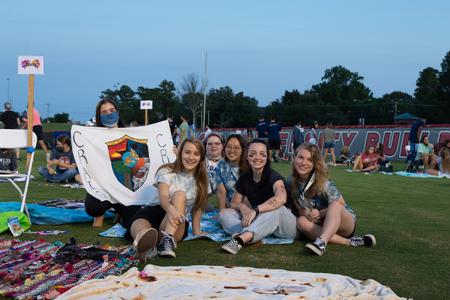 Students participate in Res Life's Trivium event on the practice soccer field. - Photo by Naomi Mengel