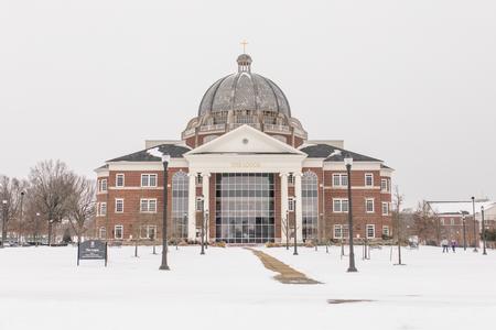 The Logos on a snowy day. - Photo by Kristi McMurry Woody