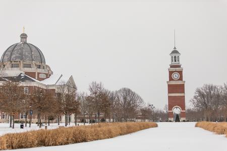 The Great Lawn covered in snow. - Photo by Kristi McMurry Woody