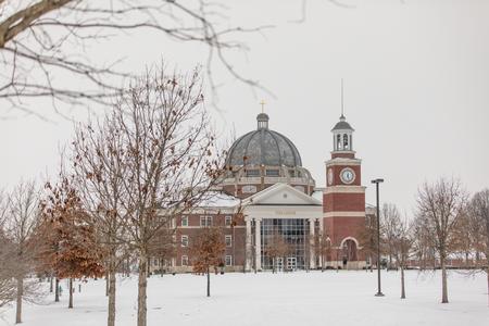 Union University covered in snow. - Photo by Kristi McMurry Woody