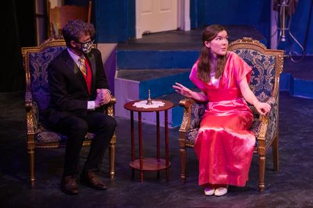 Students perform in "The School for Scandal" in the W.D. Powell Theatre. - Photo by Kristi McMurry Woody