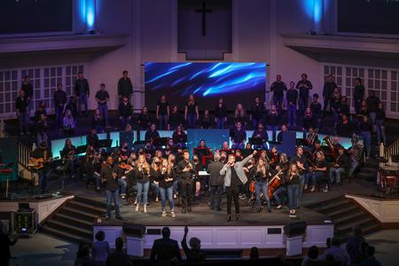 Music students perform in Night of Worship at Englewood Baptist Church. - Photo by Kristi McMurry Woody