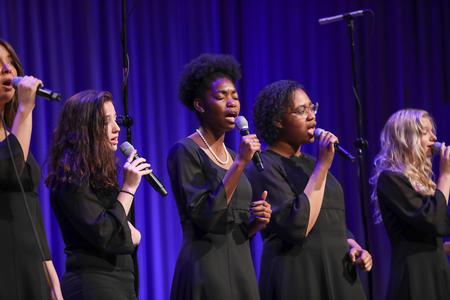The Union Gospel Singers perform during the annual Spring Choral Concert. - Photo by Kristi McMurry Woody