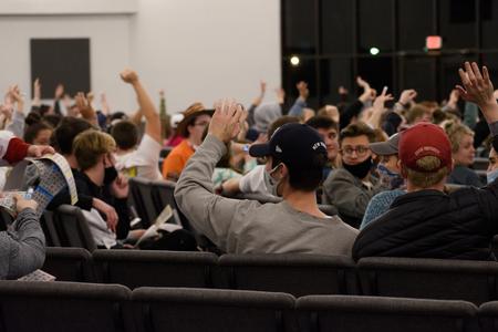 Students participate in the SAC Bingo Tournament. - Photo by Naomi Mengel