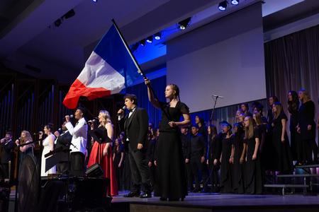 Students perform in a Broadway themed concert in the chapel. - Photo by Naomi Mengel