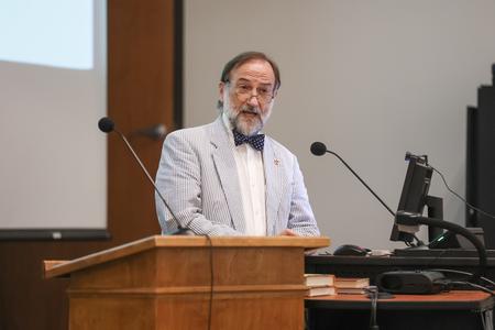 Hal Poe, Charles Colson University Professor of Faith & Culture, gives a lecture about his new book, "The Making of C. S. Lewis: From Atheist to Apologist, 1918-1945." - Photo by Kristi McMurry Woody