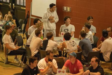 Students enjoy a night of trivia during Res Life's Trivium in the Bowld Student Commons.  - Photo by Abigail Aspinwall