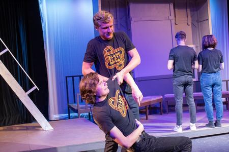 Blank Slate Improv performs during Family Weekend. - Photo by Abigail Aspinwall