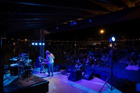 Students enjoy the Homecoming Hullabaloo featuring Jordy Searcy. - Photo by Cade Smith