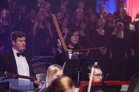 Students perform in the annual Union Christmas concert. - Photo by Kristi McMurry Woody