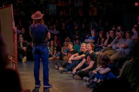 Students enjoy a performance by Blank Slate, Union's improv comedy group. - Photo by Faith Orr