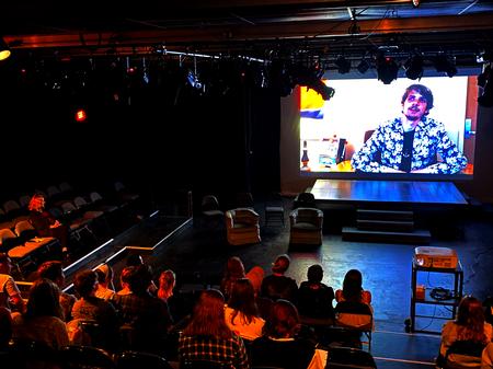 Students screen "The Prophet" during the 2022 Union Student Film Festival. - Photo by Cam Tracy
