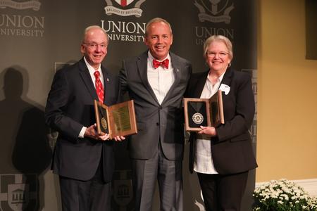 Union University recognized David and Lanese Dockery, former president and first lady, as two of the 100 inductees into its Bicentennial Hall of Honor during a Legacy Luncheon as part of the university’s bicentennial kick-off celebration. - Photo by Suzanne Rhodes