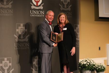 Union University recognized Carla Sanderson, former Union provost and executive vice president, as one of the 100 inductees into its Bicentennial Hall of Honor during a Legacy Luncheon as part of the university’s bicentennial kick-off celebration. - Photo by Suzanne Rhodes