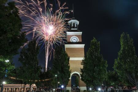 Union's bicentennial kick-off celebration concludes with a firework show on the Great Lawn. - Photo by Kristi McMurry Woody