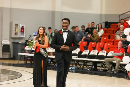 Steve Williams reacts after being announced as Mr. Union, as part of Homecoming 2022. - Photo by Suzanne Rhodes