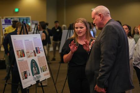 4/18/23 - Art major Olivia Duke explains her poster entitled