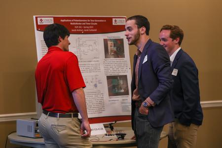 4/18/23 - Engineering majors Jacob Carbonell and Jacob Arehart describe their poster presentation entitled 