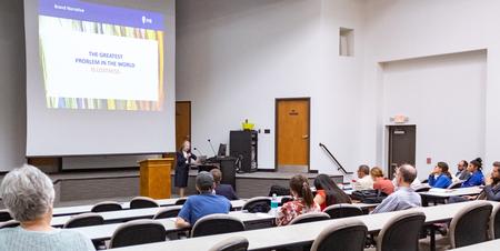 Rebekah Naylor, director of Global Health Strategies for the IMB, was the 2023 W.D. Powell Missions Lecture speaker. - Photo by Lyla Dietz