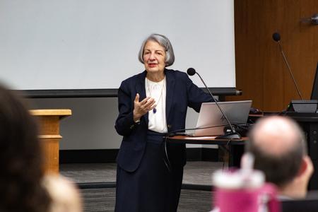 Rebekah Naylor, director of Global Health Strategies for the IMB, was the 2023 W.D. Powell Missions Lecture speaker. - Photo by Lyla Dietz
