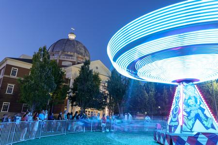 Families enjoyed rides at Union Night on the Great Lawn during Family Weekend. - Photo by Karley Hathcock