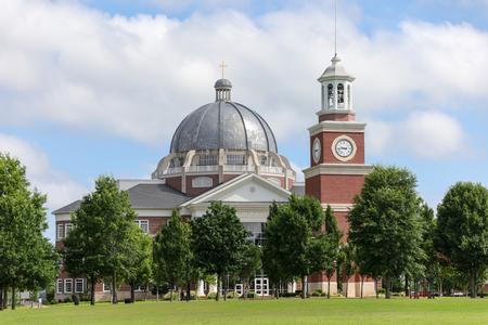 The Logos and Miller Tower on the Great Lawn. - Photo by Karley Hathcock