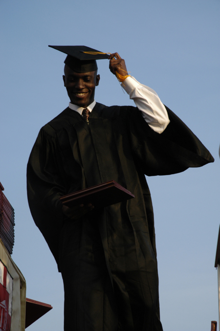 Kolo Goshi, of Kpada, Nigeria, was one of the first graduates from Union's engineering department. - Photo by Kathleen Murray