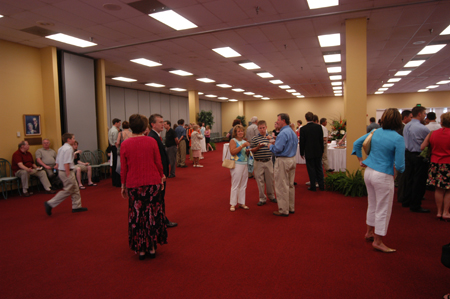 Graduates gathered with their families for the Graduates' Reception.  - Photo by Morris Abernathy