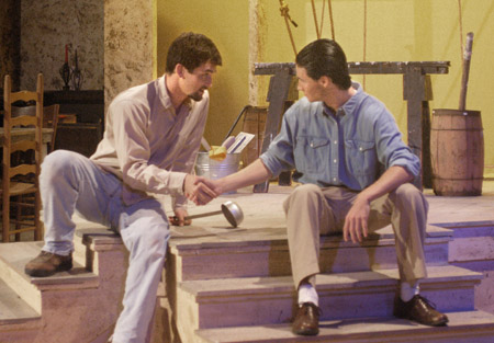 Josh Betts and Jesse Florida in <i>Lilies of the Field</i>.

 - Photo by Jim Veneman
