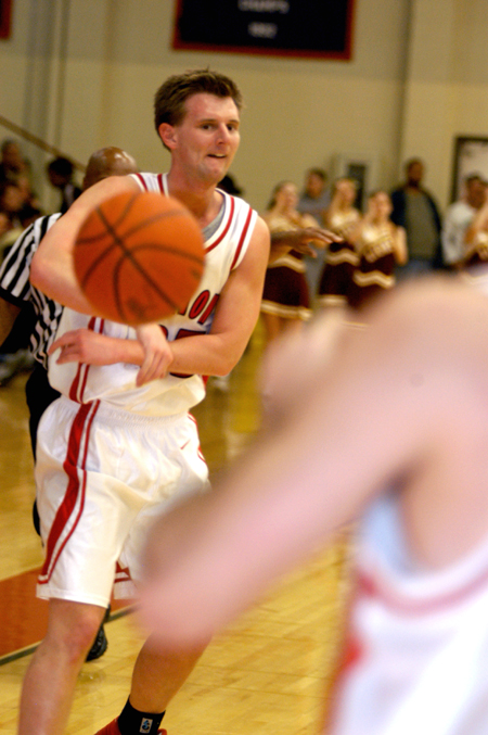 Junior Matt Trammell makes a pass during a regular season game. - Photo by Jonathan Blair