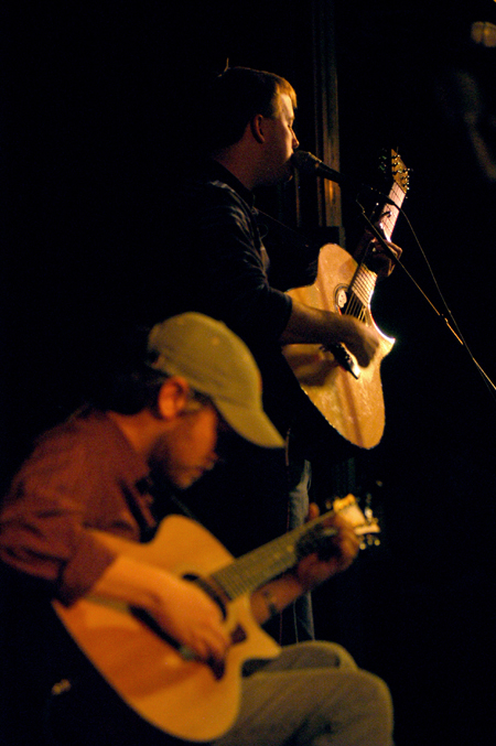 Christian Musician Andrew Peterson and his band play at Union's Homecoming Coffeehouse. - Photo by Kristen Nicole Sayres
