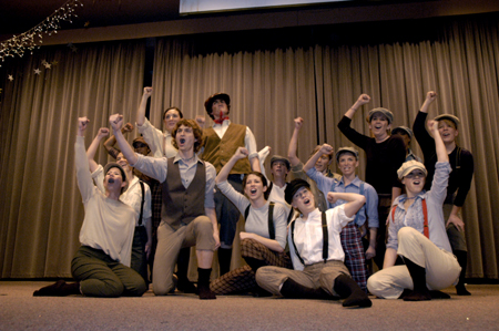 Members of SAC hit the final note of their Variety Show performance. - Photo by Kathleen Murray