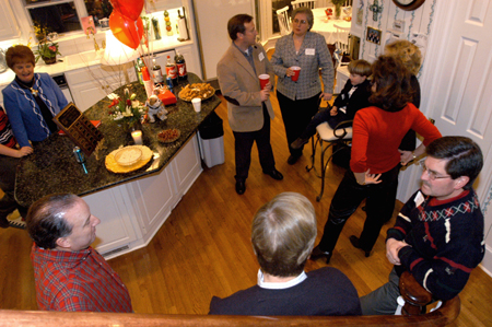Alum who graduated in 1980 gathered for their 25-year reunion during Homecoming 2005. - Photo by Kristen Nicole Sayres