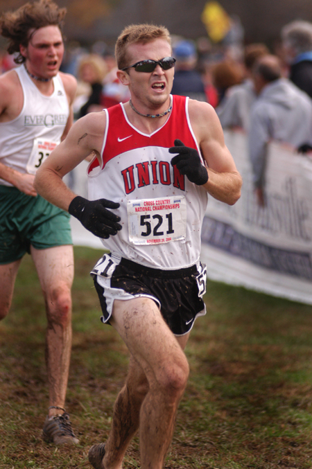 Senior Chris Winter runs in the NAIA Region XI Meet.  He also qualifed for the NAIA National Meet. - Photo by Kristen Nicole Sayres