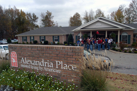Union students volunteered at Alexandria Place, an assisted living facility, as part of Day of Remembrance.  - Photo by Morris Abernathy