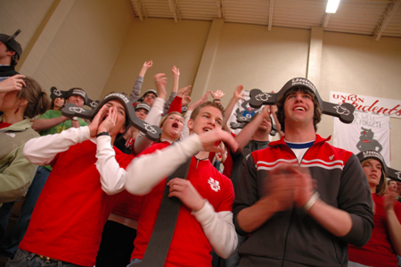 <em>The Boneheads</em> came out in full force for the Lady Bulldogs' game against Cumberland. - Photo by Kristen Nicole Sayres