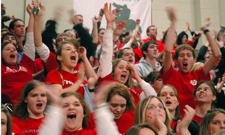 The Bulldog fans made some noise during the Homecoming game against Mountain State. - Photo by Kristen Nicole Sayres