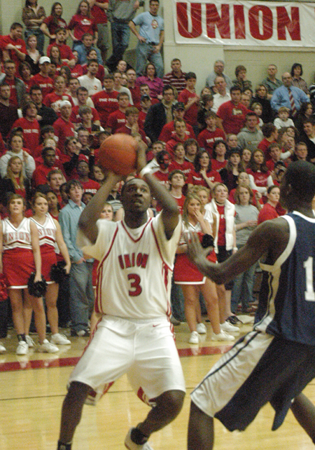 Senior guard Kinley Sellers pulls up for a shot in Union's win over Lambuth.  - Photo by Steven Aldridge