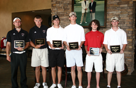 Three Union golfers were named to the 2006 TranSouth All-Conference Team (William Boyd-3rd, Cole Floyd0-4th, and Drew Cannon-6th) as Union captured the TranSouth Conference Title. - Photo by Uncredited