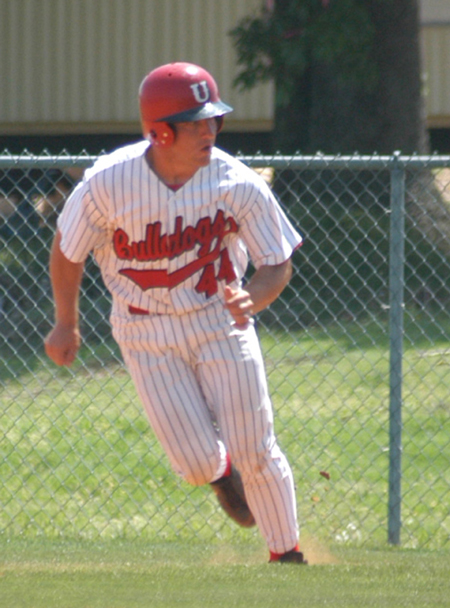 Junior Zach Lowery takes off from first base during a Union home game at Fesmire Field. - Photo by Steven Aldridge