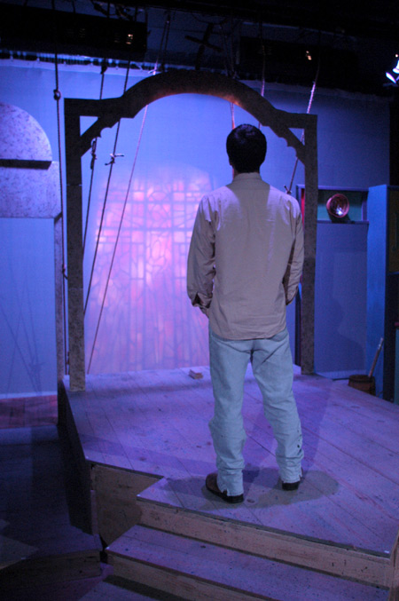 Josh Betts as Homer Smith in <i>Lilies of the Field</i> - Photo by Jim Veneman