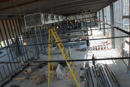 The complex ventilation system installed in White Hall will provide a high level of air circulation to accommodate the variety of sciences studied in the building. - Photo by Morris Abernathy