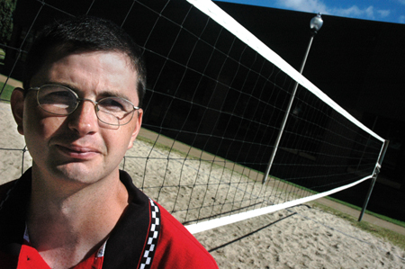 Coach Steven Gream started as head coach of volleyball and the assistant coach of softball during the 2005-2006 seasons. - Photo by Kristen Nicole Sayres