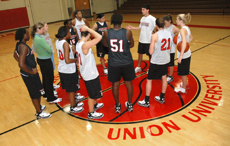 The Lady Bulldogs work hard in preparation for the season opener against Arkansas Baptist College. - Photo by Brad Moore