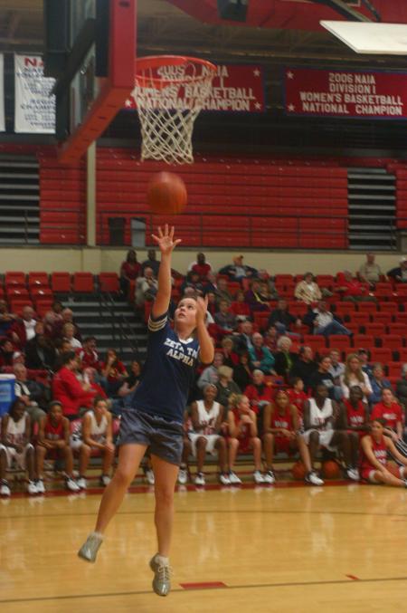 ZTA Kathryn Laughlin competes in a shoot out during Bulldog Madness. - Photo by Stephanie Schroeder