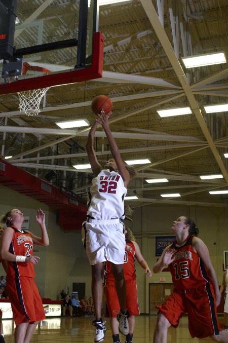 Natanya Smith takes a shot against Georgetown College, Ky. - Photo by Stephanie Schroeder