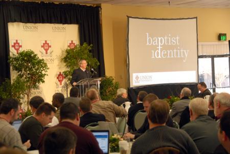 Union President David S. Dockery spoke on <em>The Southern Baptist Convention Since 1979</em> during Union's second Baptist Identity Conference. - Photo by Morris Abernathy