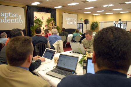 Many bloggers followed the proceedings of Union's second Baptist Identity Conference. - Photo by Morris Abernathy