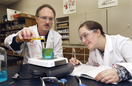Jimmy Davis, associate provost and professor of chemistry, encourages his students to see science and faith as interconnected and not as two separate worldviews. - Photo by Jim Veneman