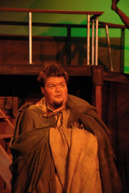 Trevor Yarbrough as Caliban in the theatre's production of <em>The Tempest</em>. - Photo by Morris Abernathy